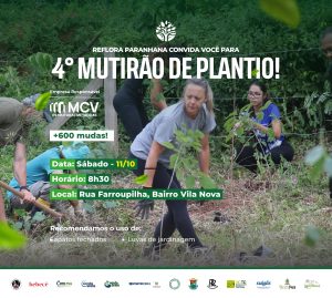 Capa do quarto multirão do Reflora Paranhana